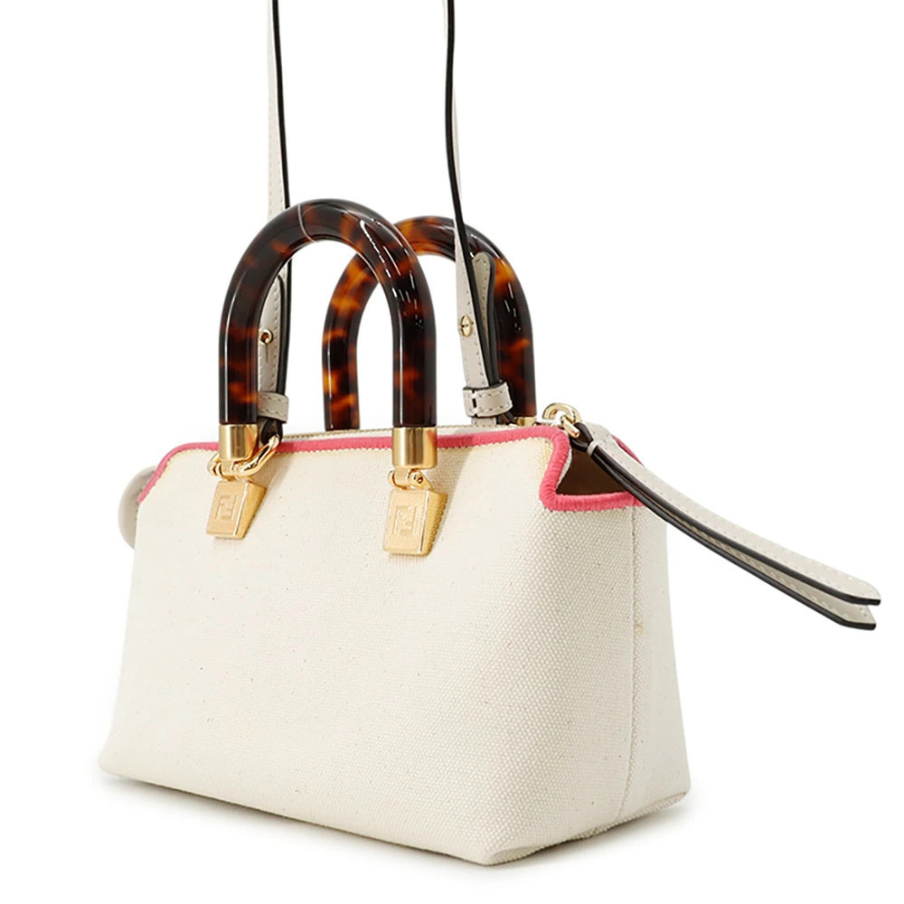 Fendi The Canvas Handbag Bag By Way Shoulder Black